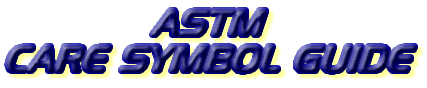 ASTM Care Symbol Guide